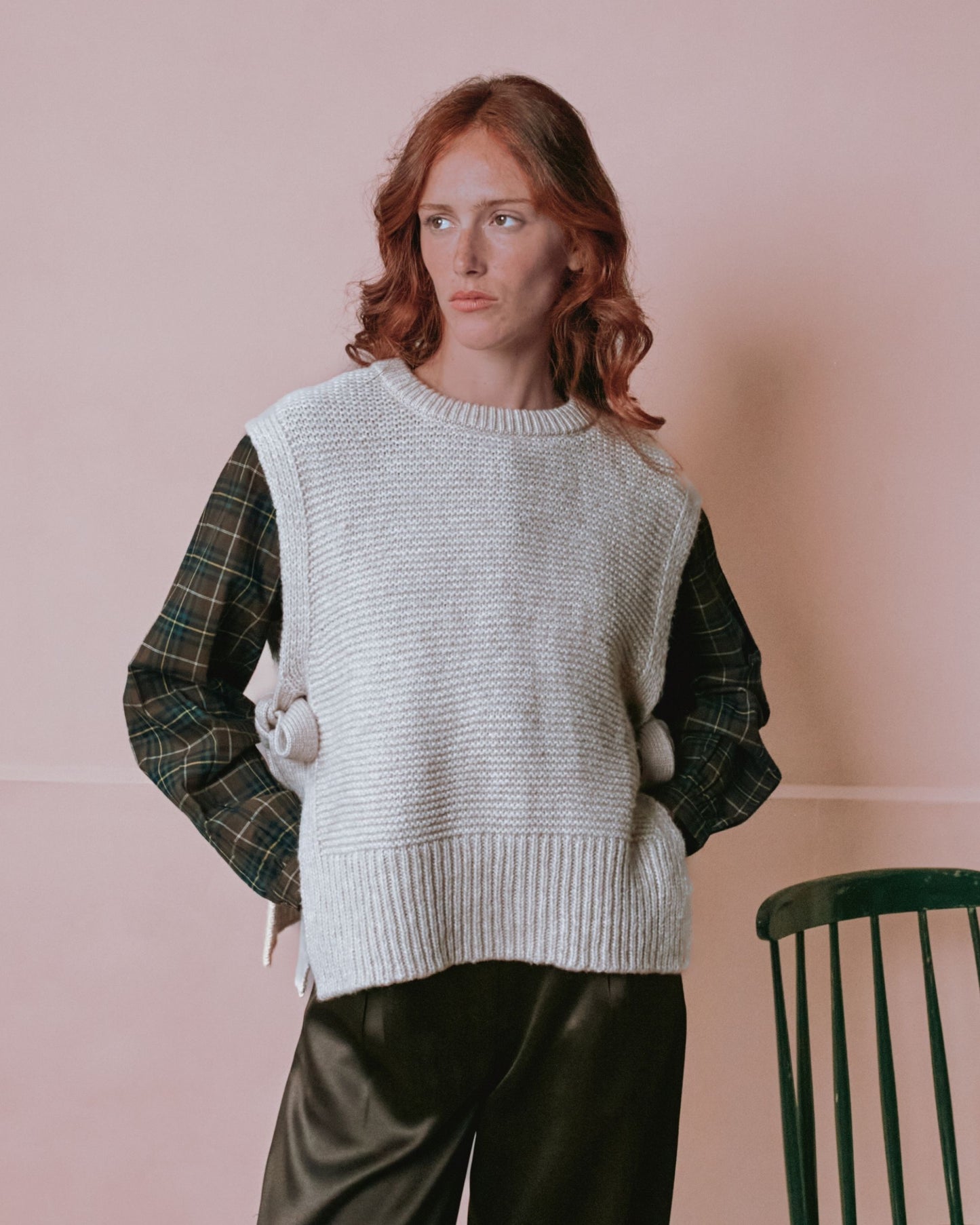Pull sans manches - A nouer beige