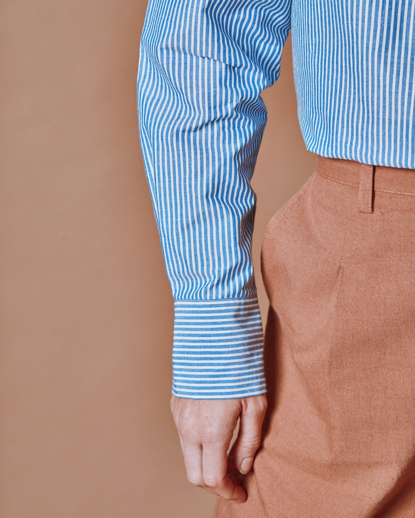 Chemise - Rayé bleu et blanc