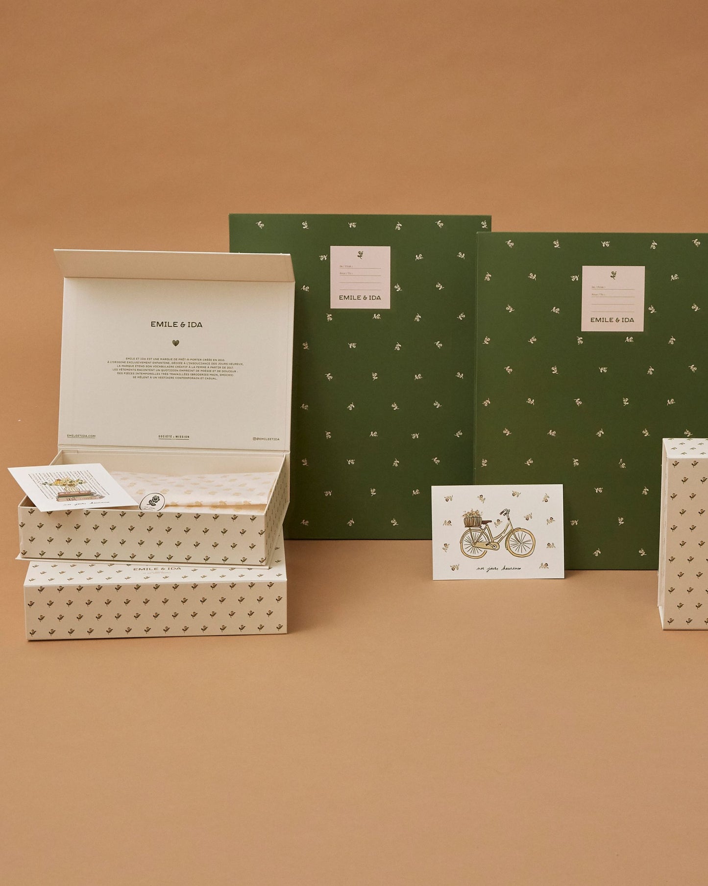Pochette cadeau - Jonquille vert