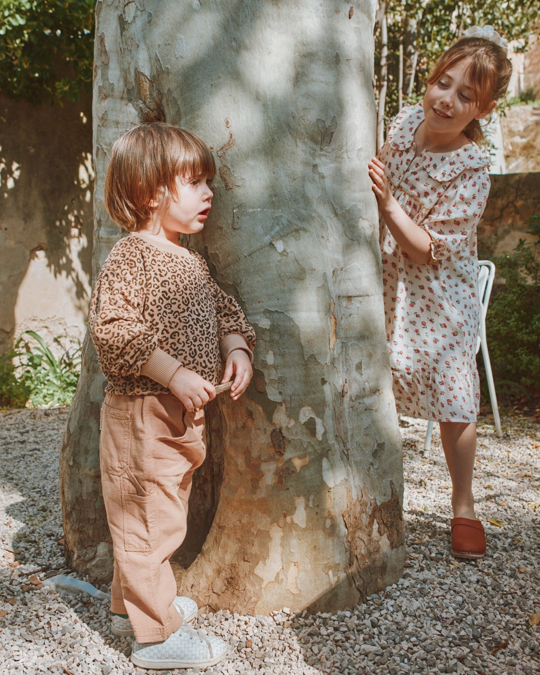 Sesame cotton and linen pants