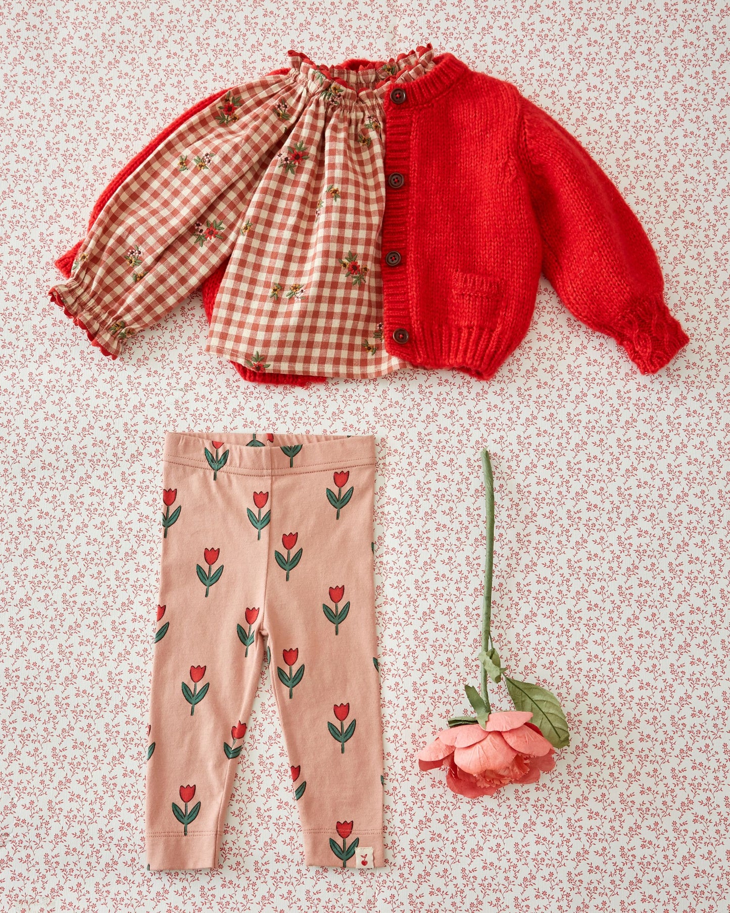Legging - Tulipe rose