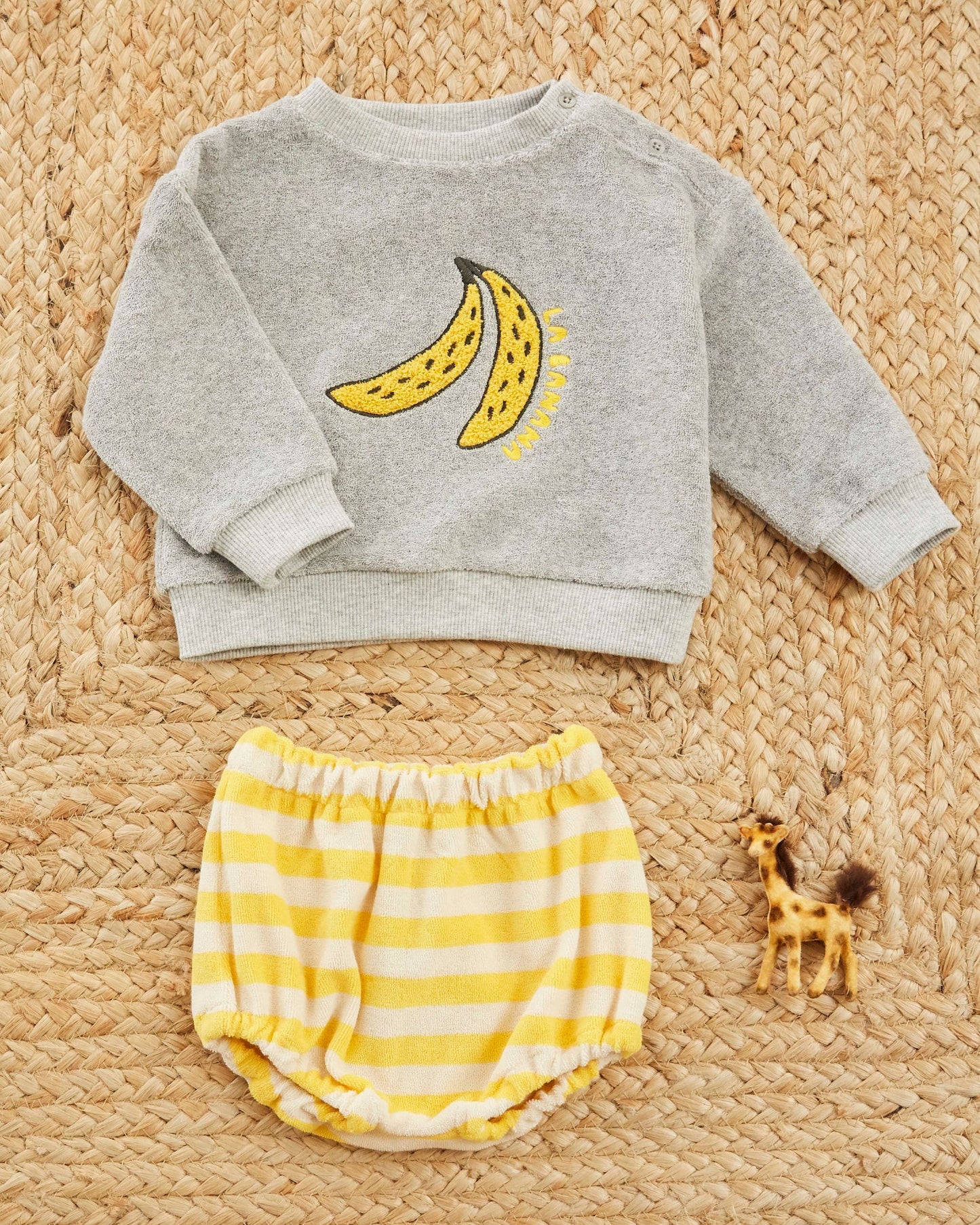 Sweat - La banana gris chiné