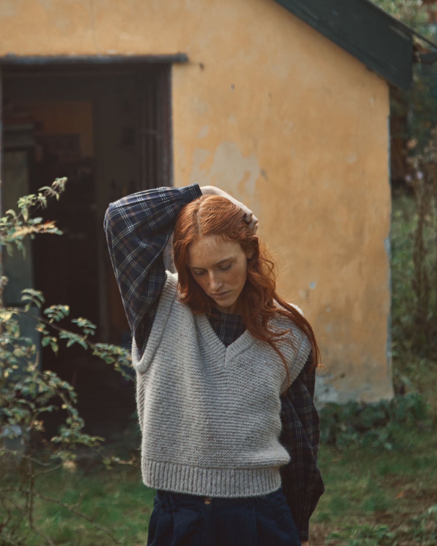 Blouse carreaux gavin bitume