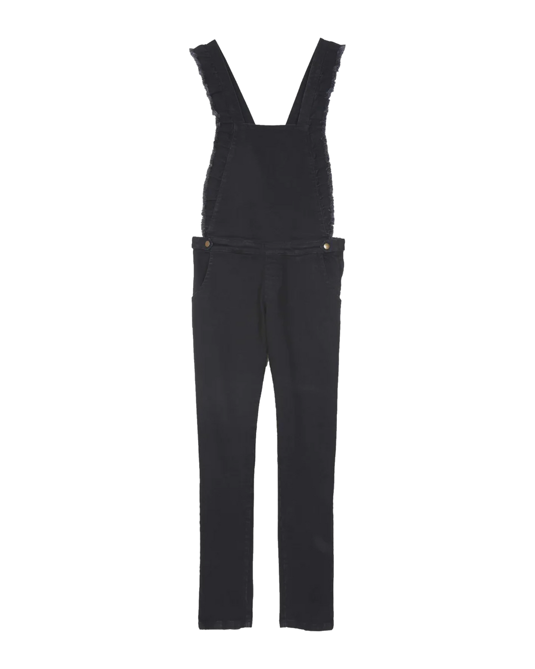 Salopette denim dos croisé noir