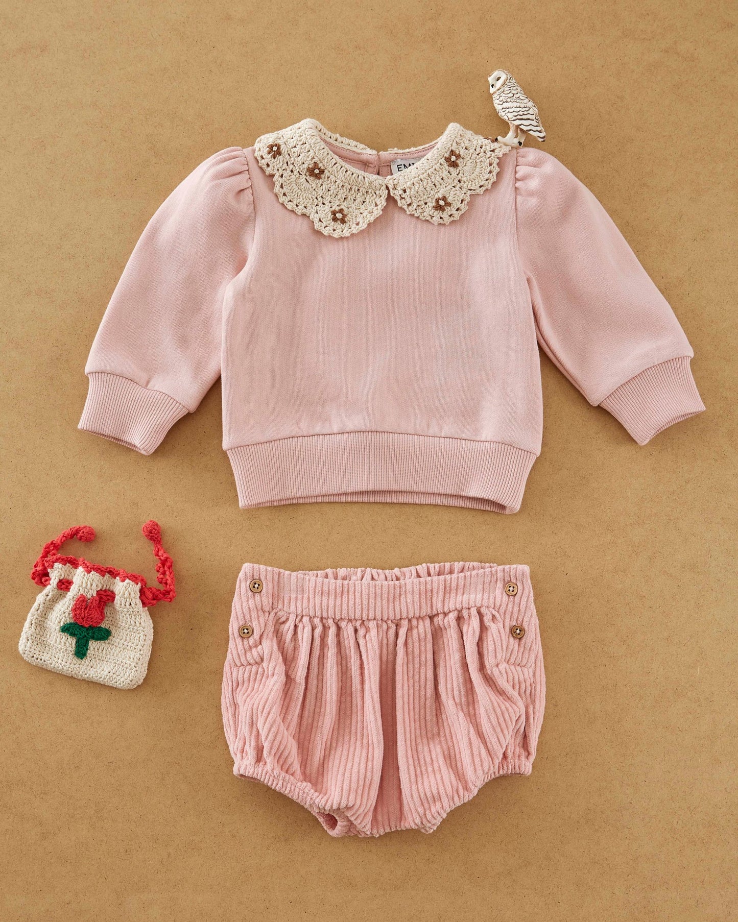 plain peony velvet bloomers
