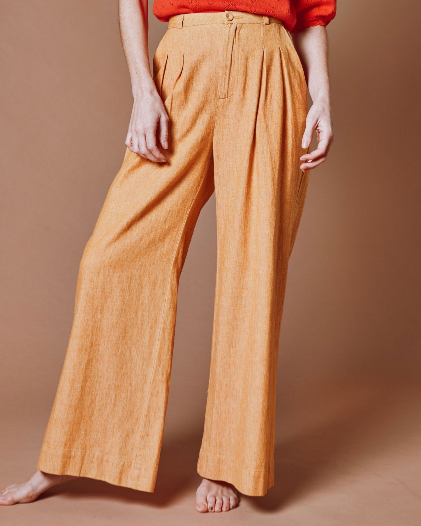 Pantalon - Ample jaune