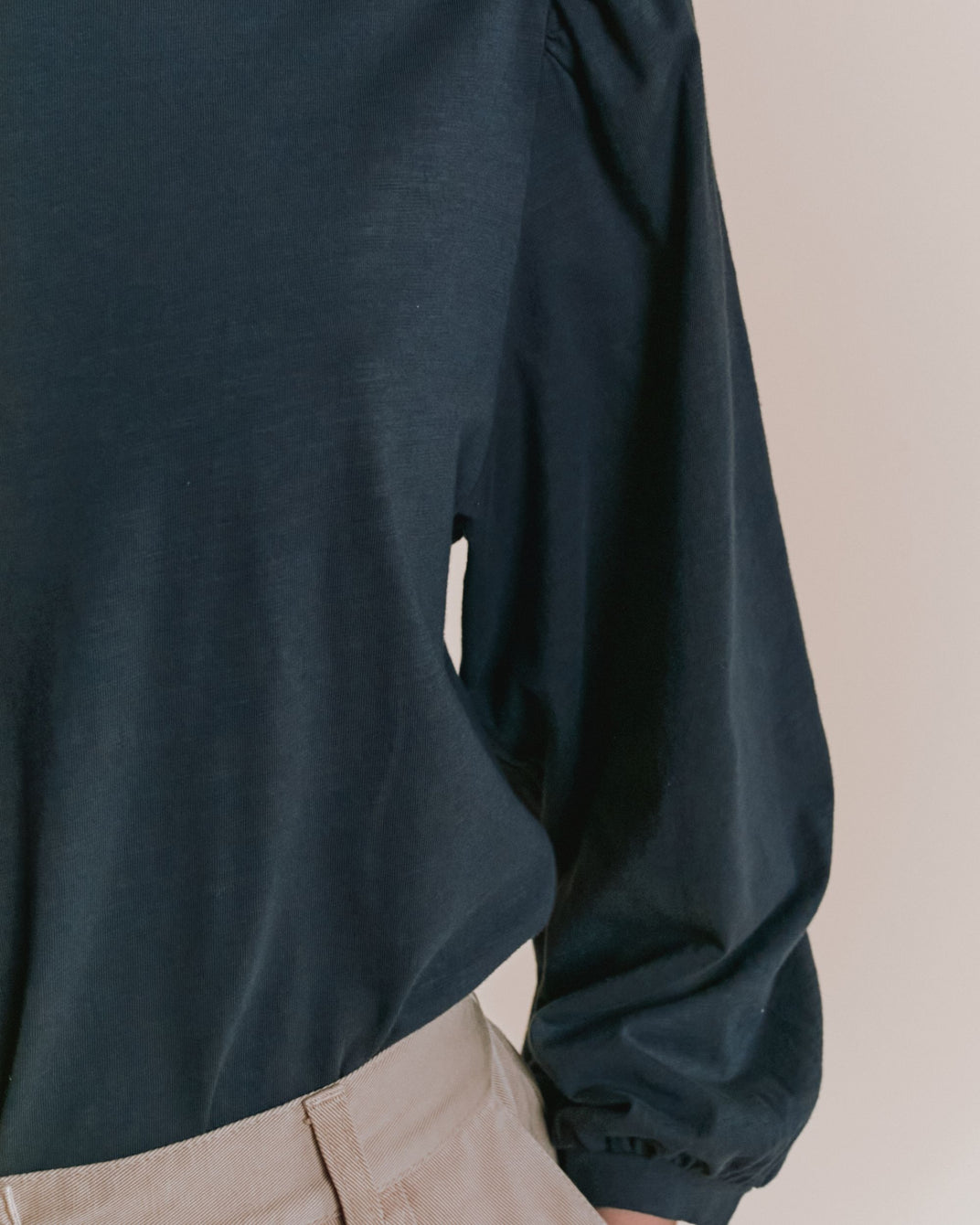 T-shirt - Manches ballons gris anthracite