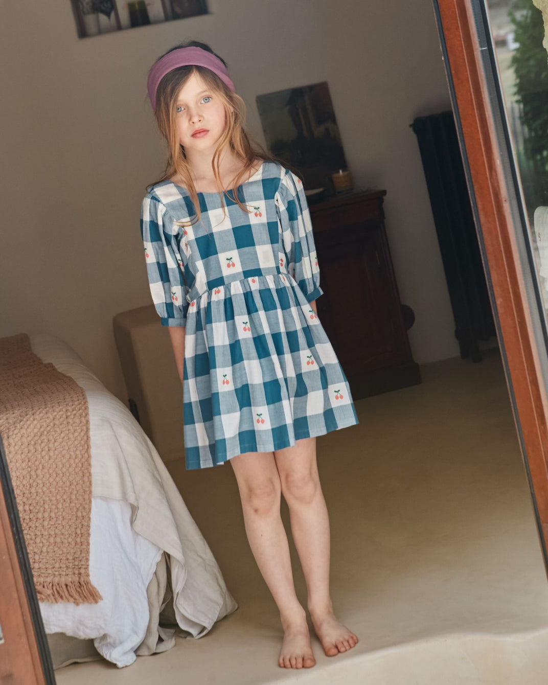 Robe - Vichy bleu