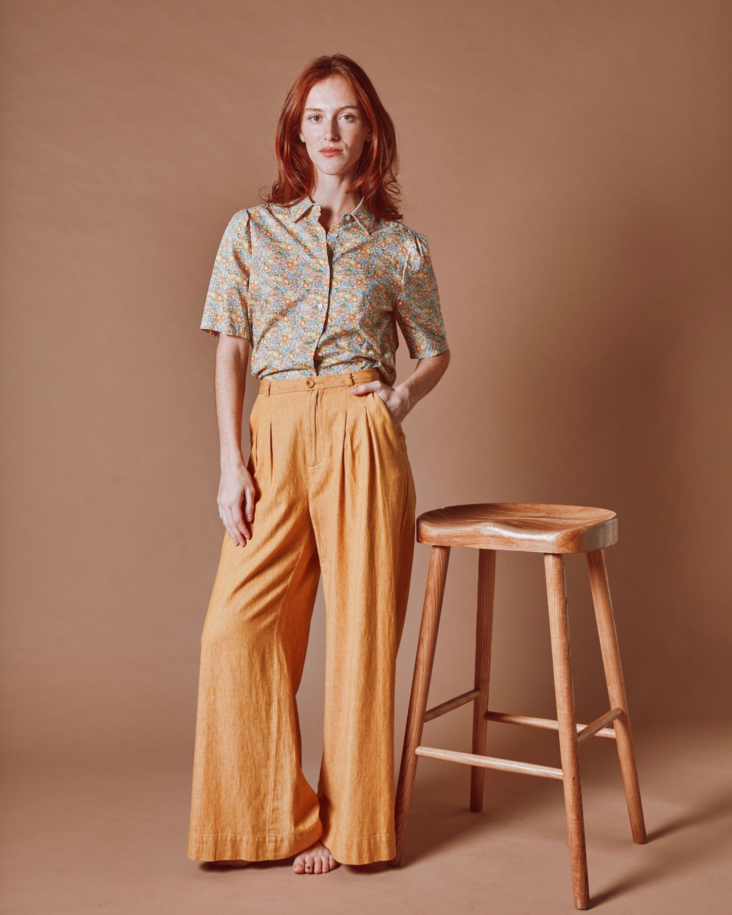 Pantalon - Ample jaune