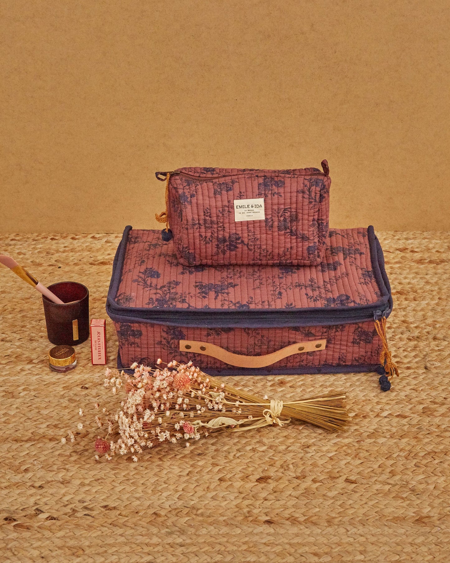 Valise matelassée orchid violine