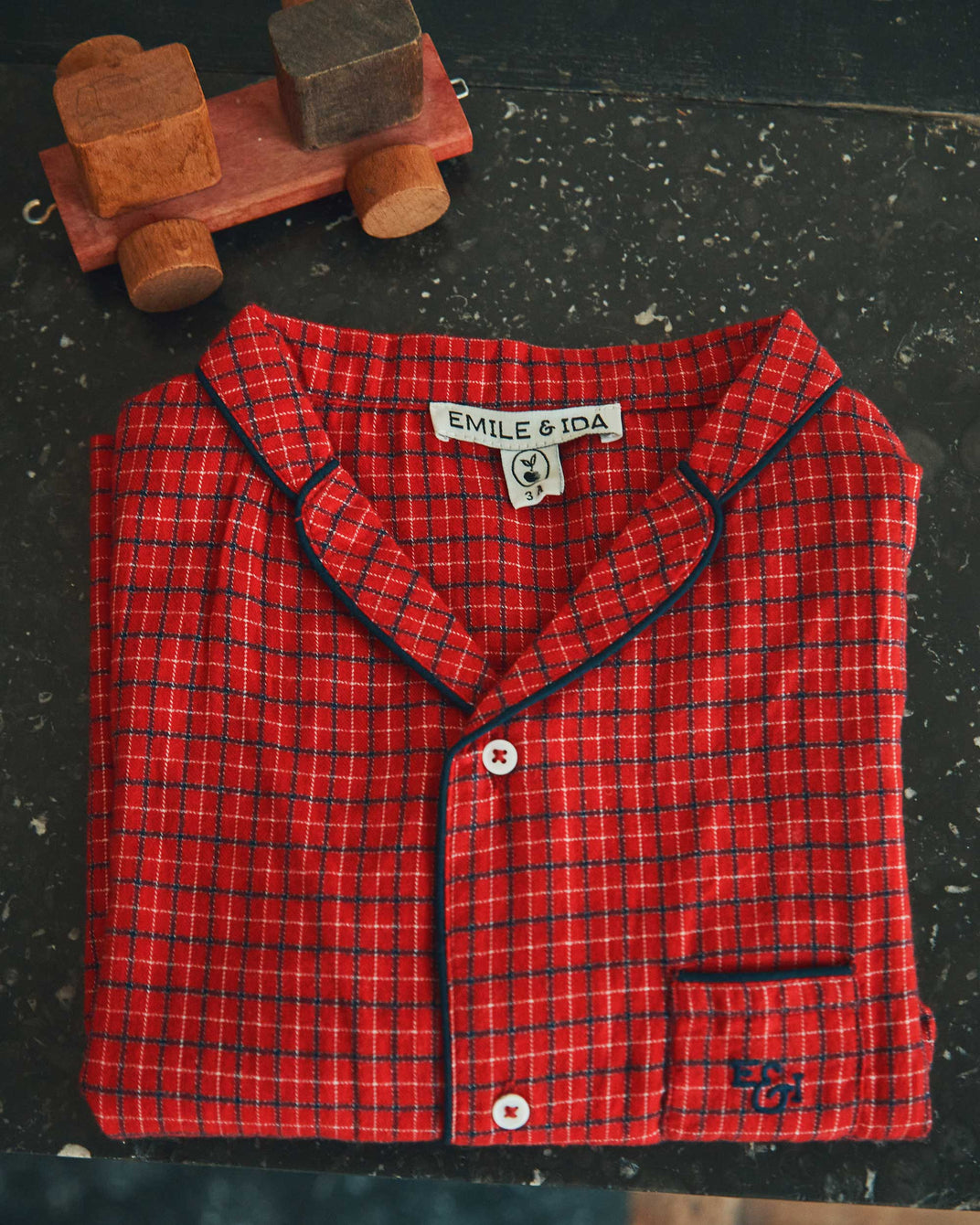 Pyjama écossais rouge