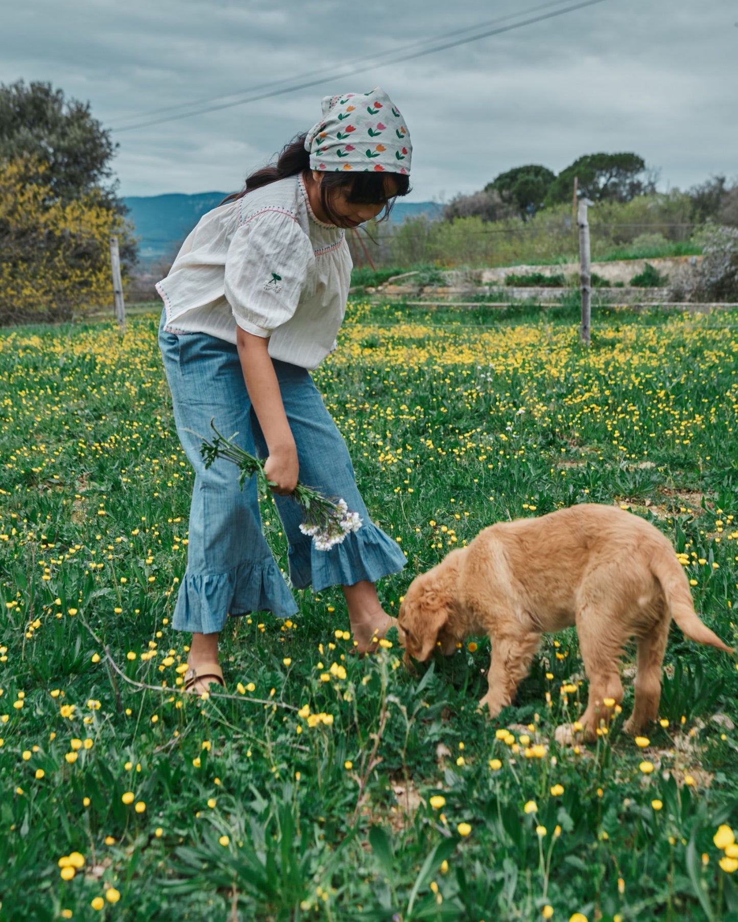 Pantalon - Volanté chambray