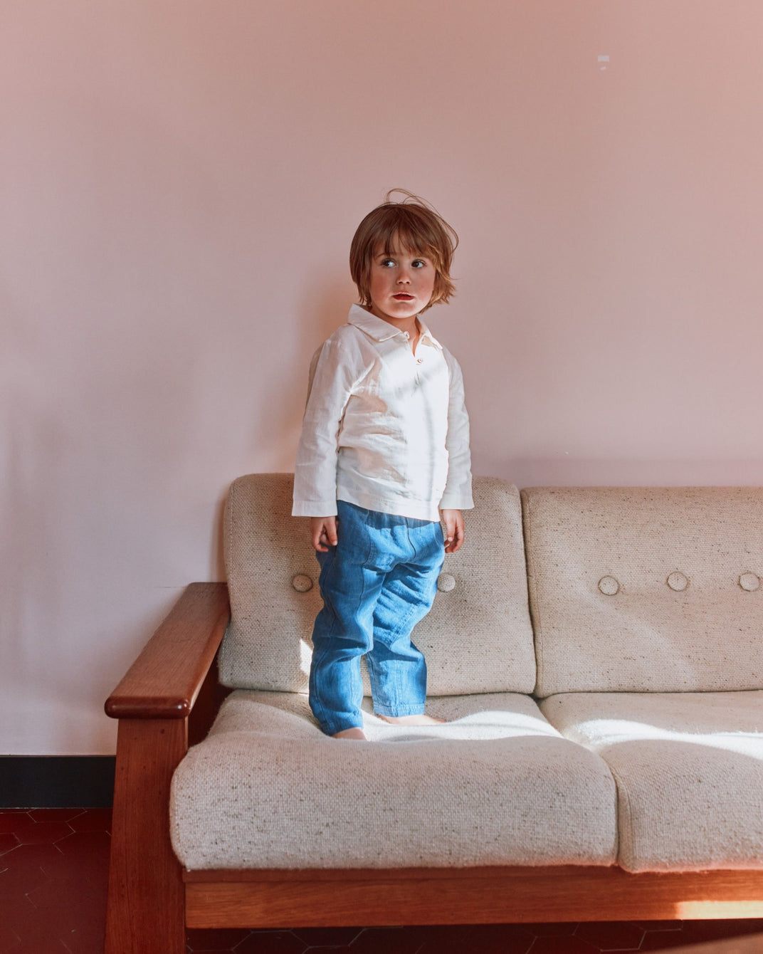 Midnight blue linen pants