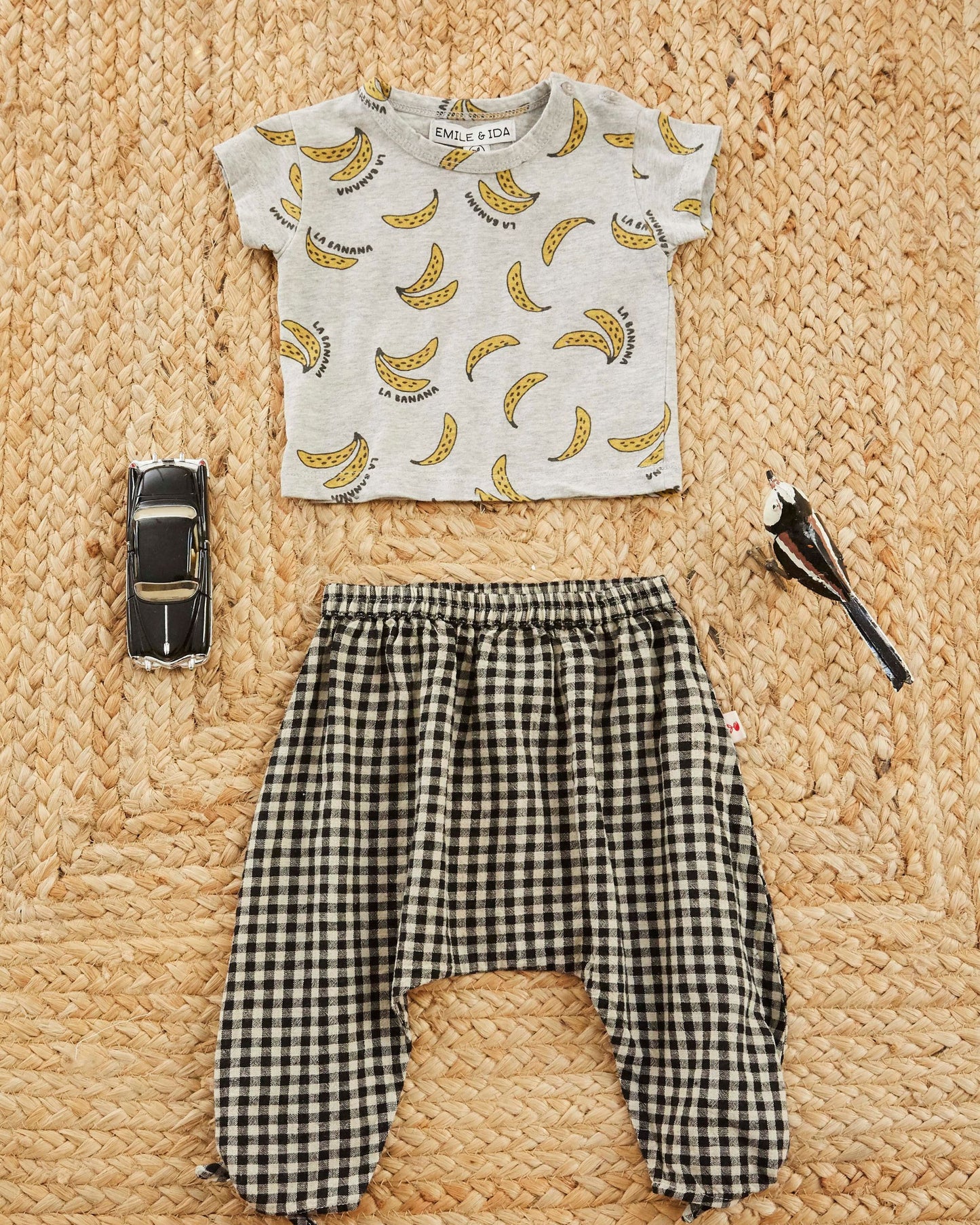 T-shirt - Banane gris chiné