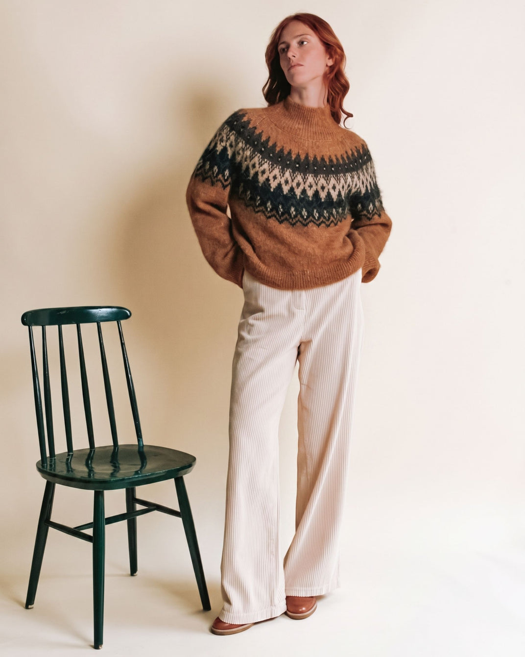 Pull - Jacquard caramel