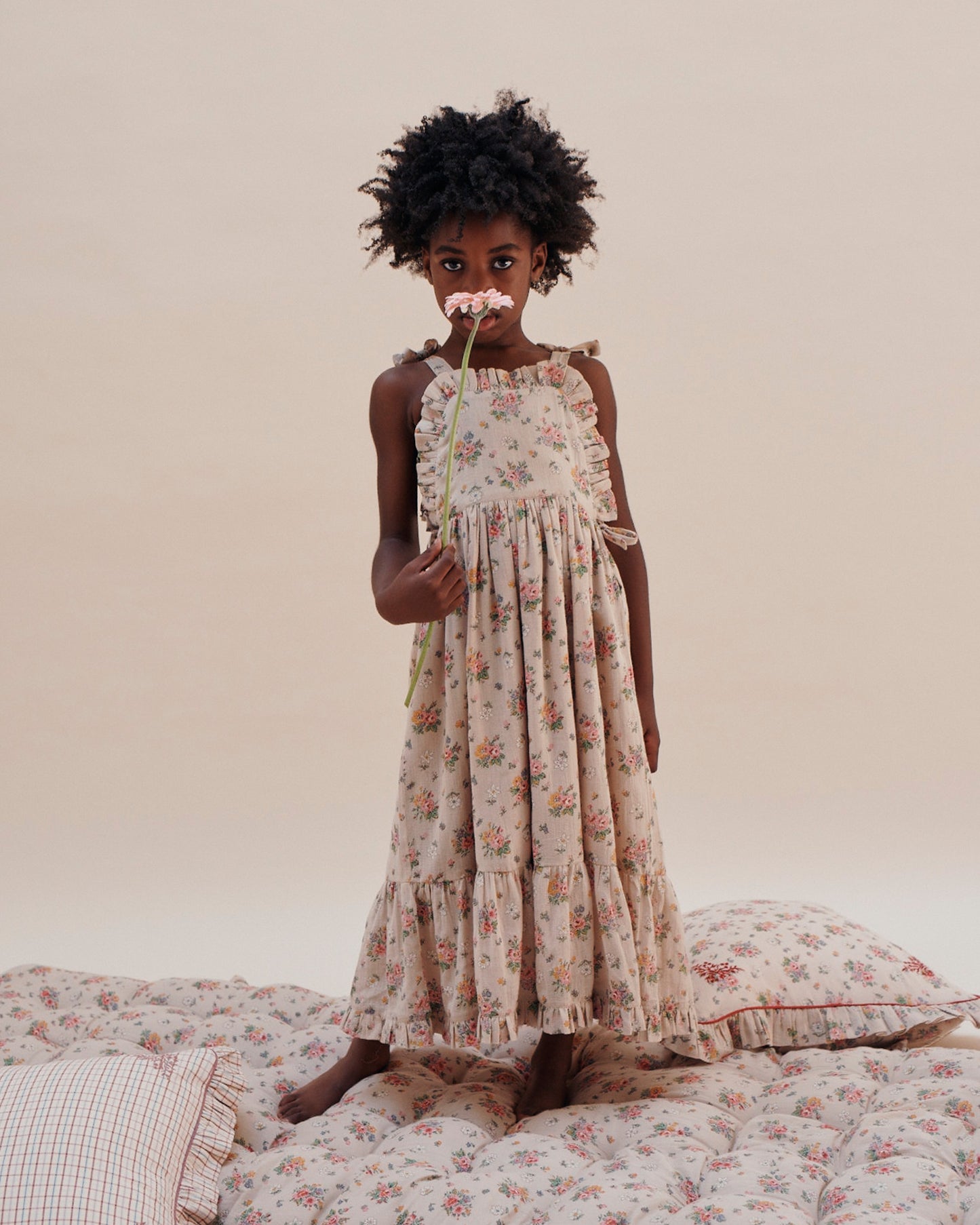 Vintage floral long dress