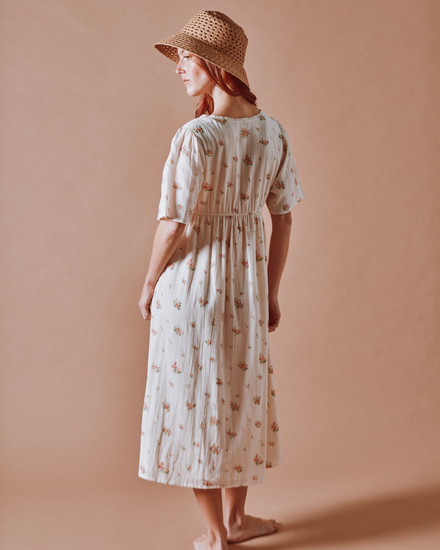 Robe longue - Fleuri althea