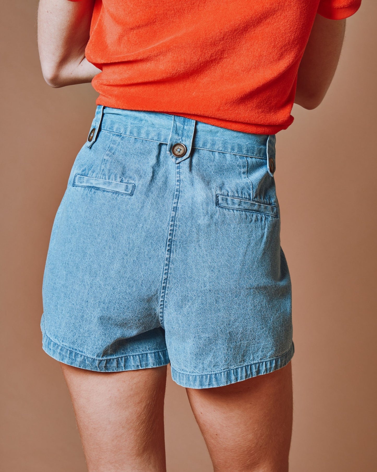 Short - Boucle denim bleu light