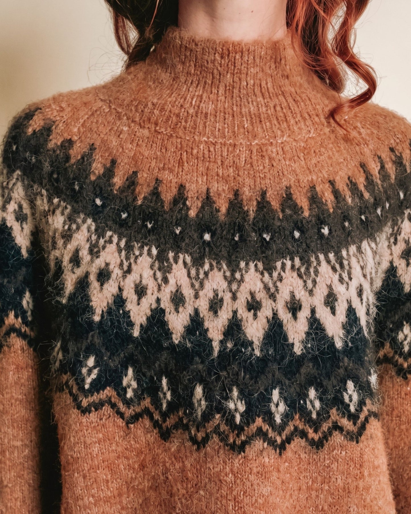Pull - Jacquard caramel