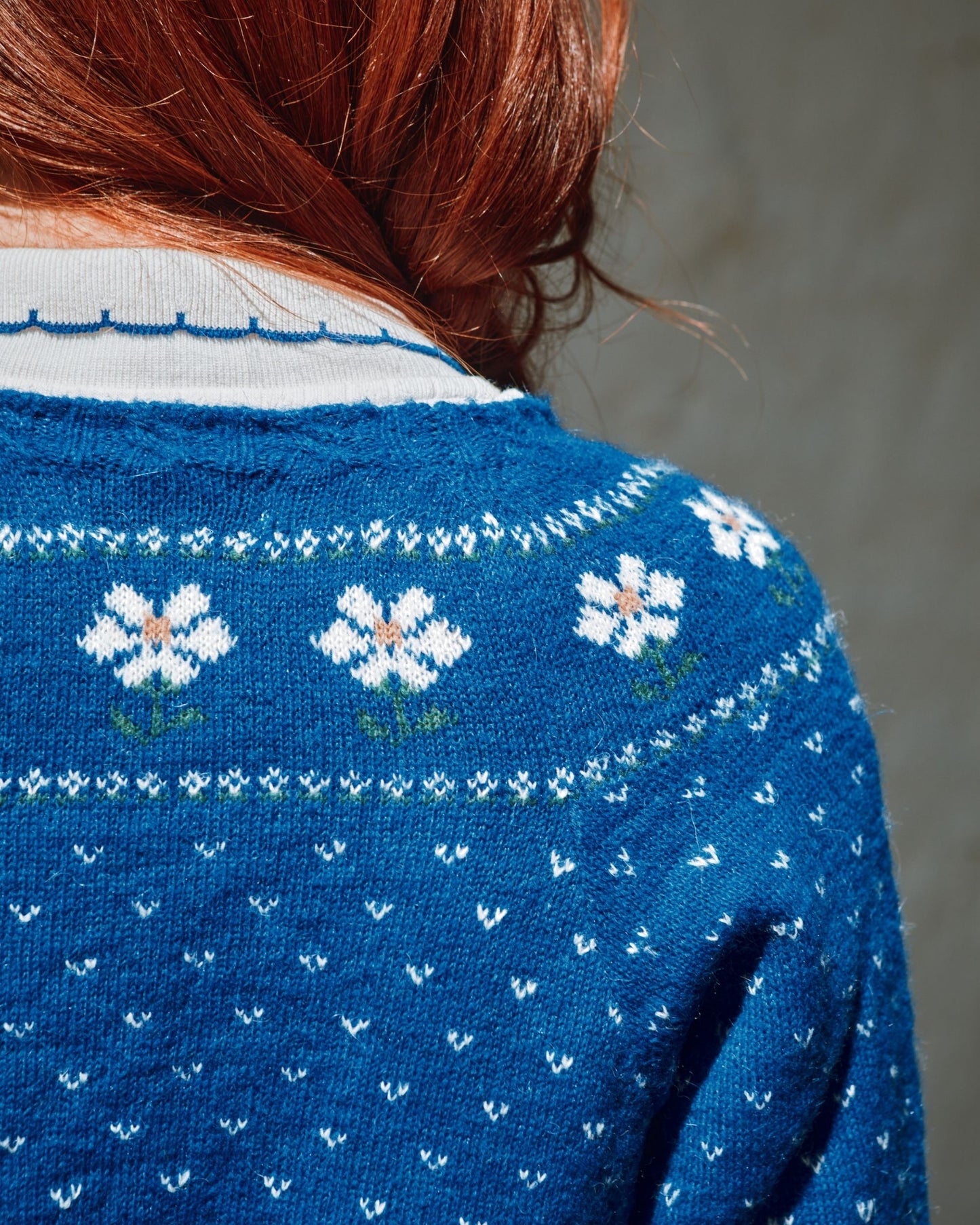 royal floral jacquard cardigan