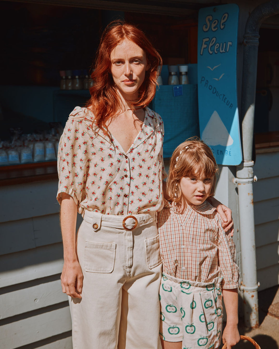 Vanilla check blouse