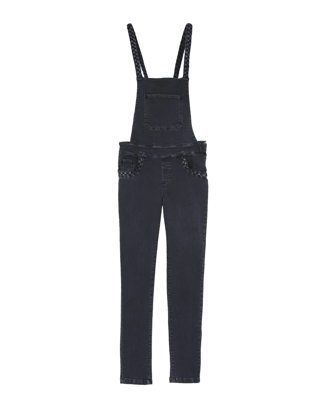 Salopette - Dos croisé tresses gris foncé