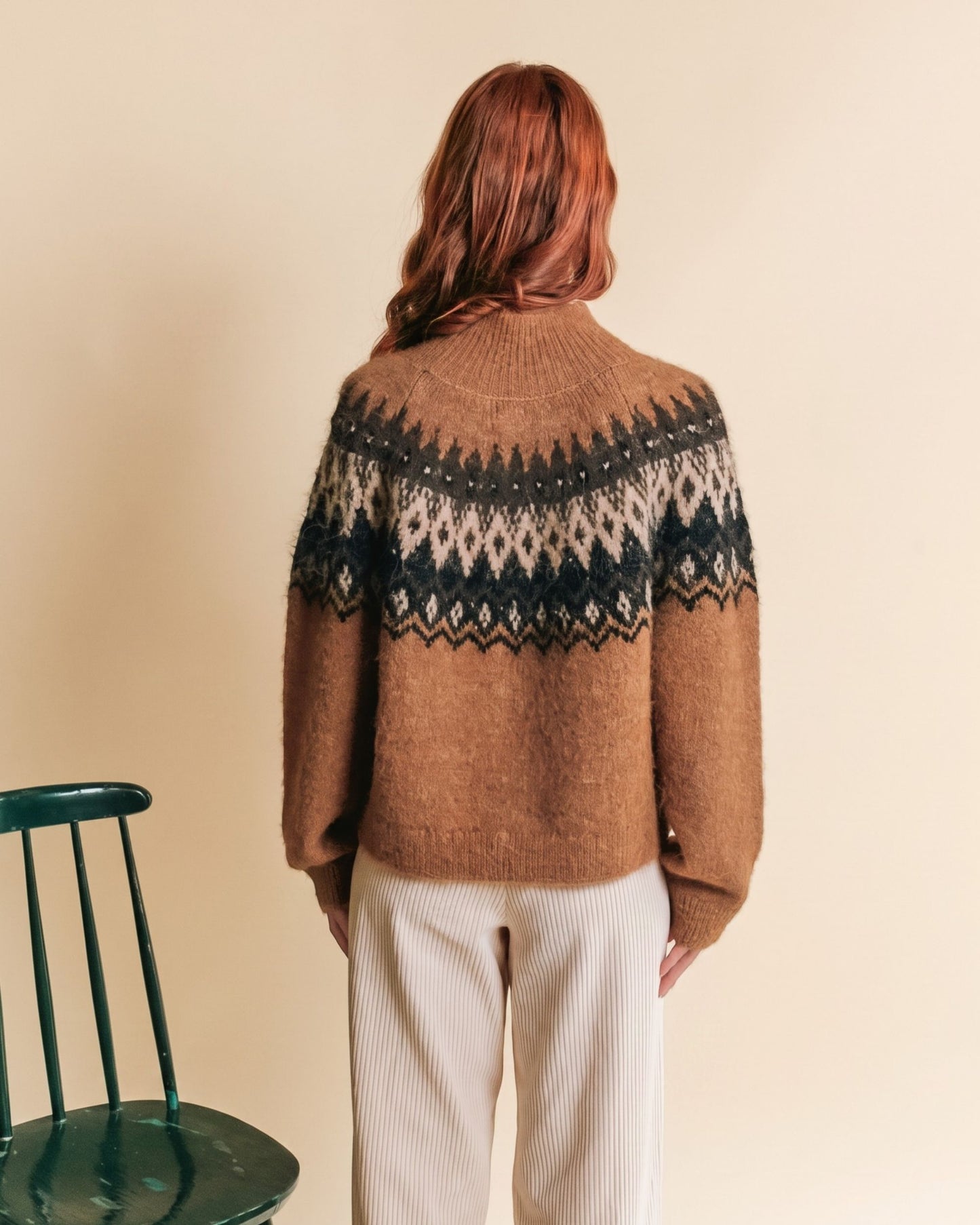 Pull - Jacquard caramel