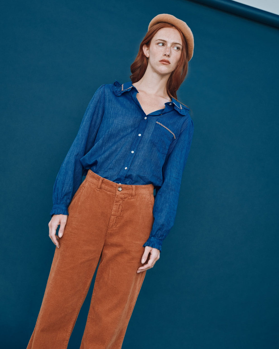 khadi stripe blouse khadi stripe