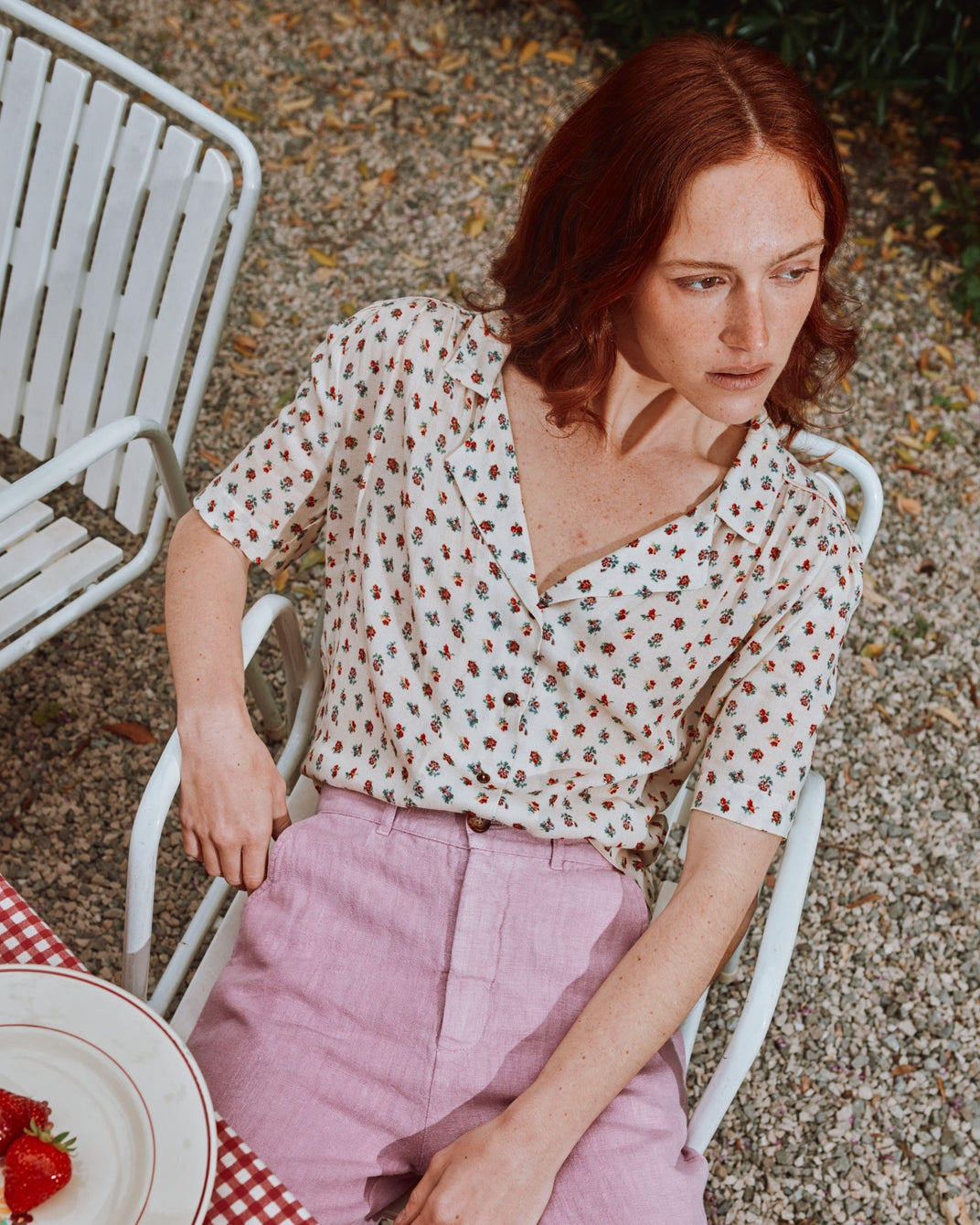 Blouse - écru freesia