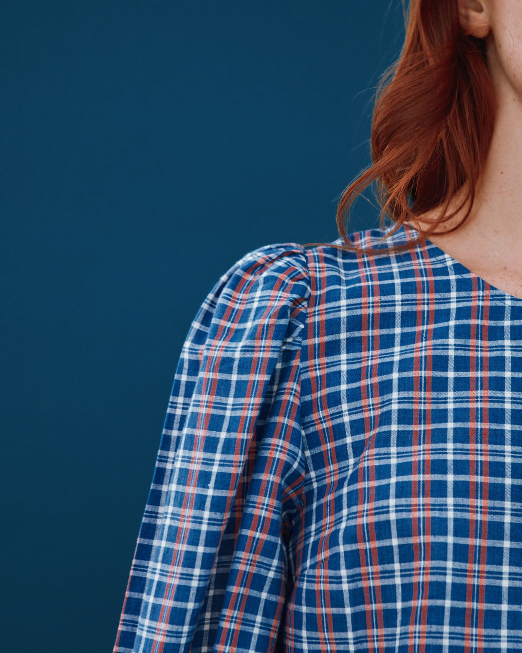 Khadi Brooklyn check blouse