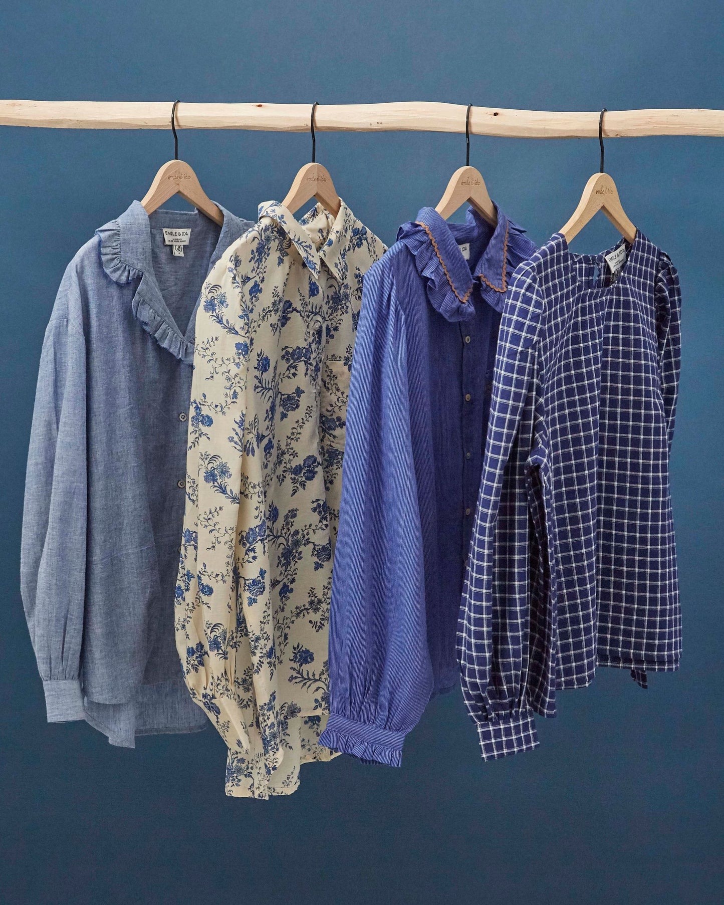 khadi gramercy check blouse