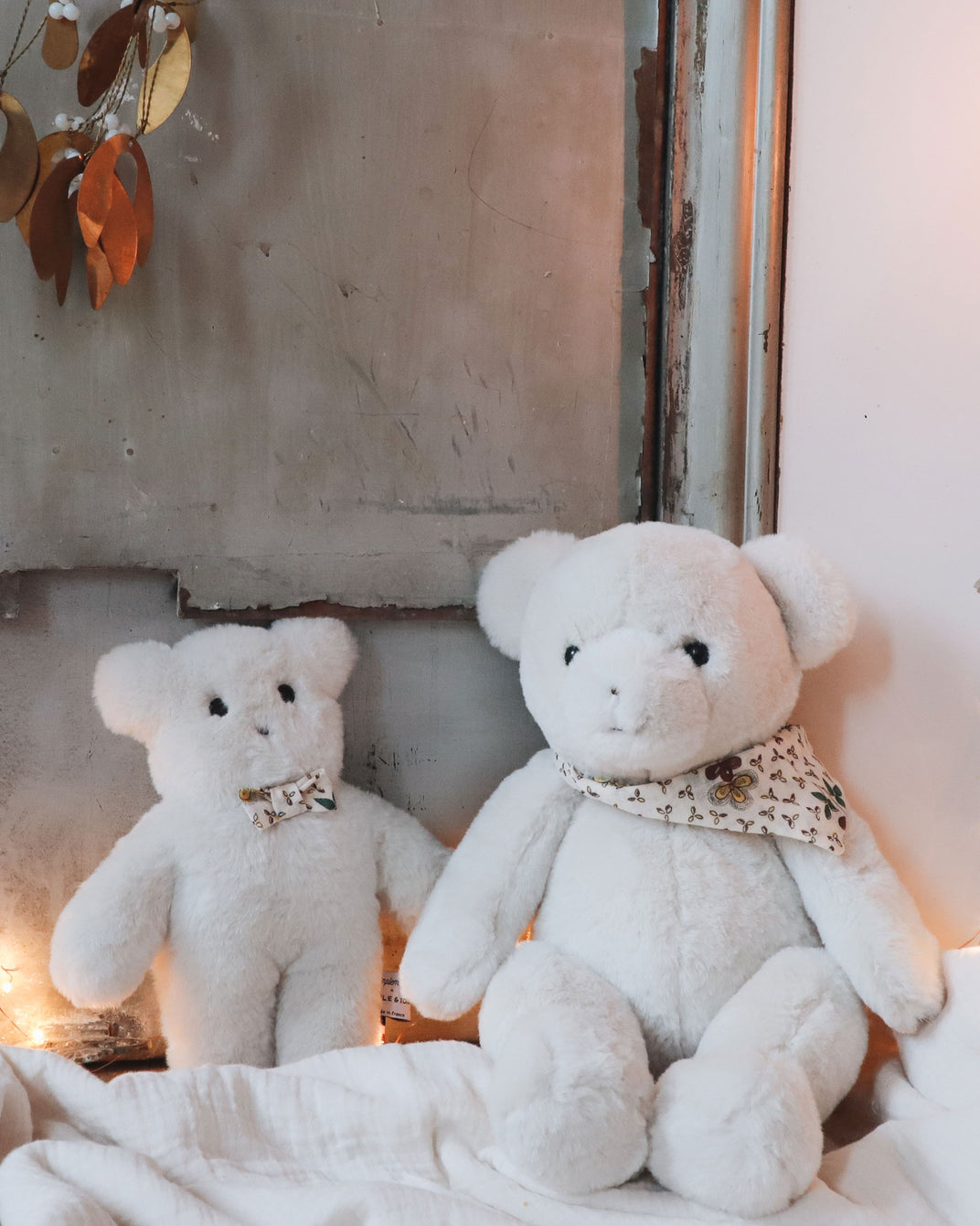 Peluche ours écru PAMPLEMOUSSE x EMILE ET IDA