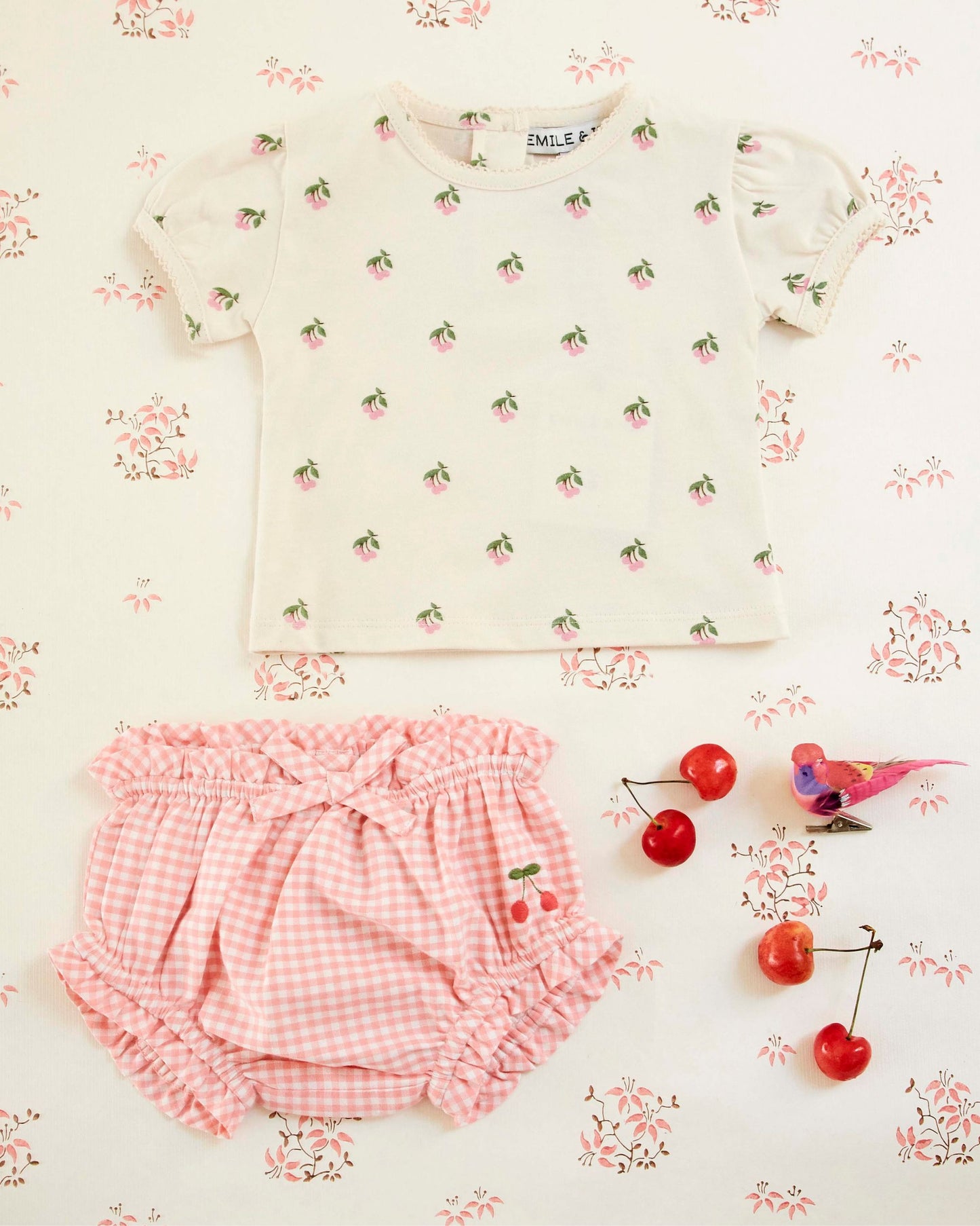 T-shirt - Bébé cerisette crème