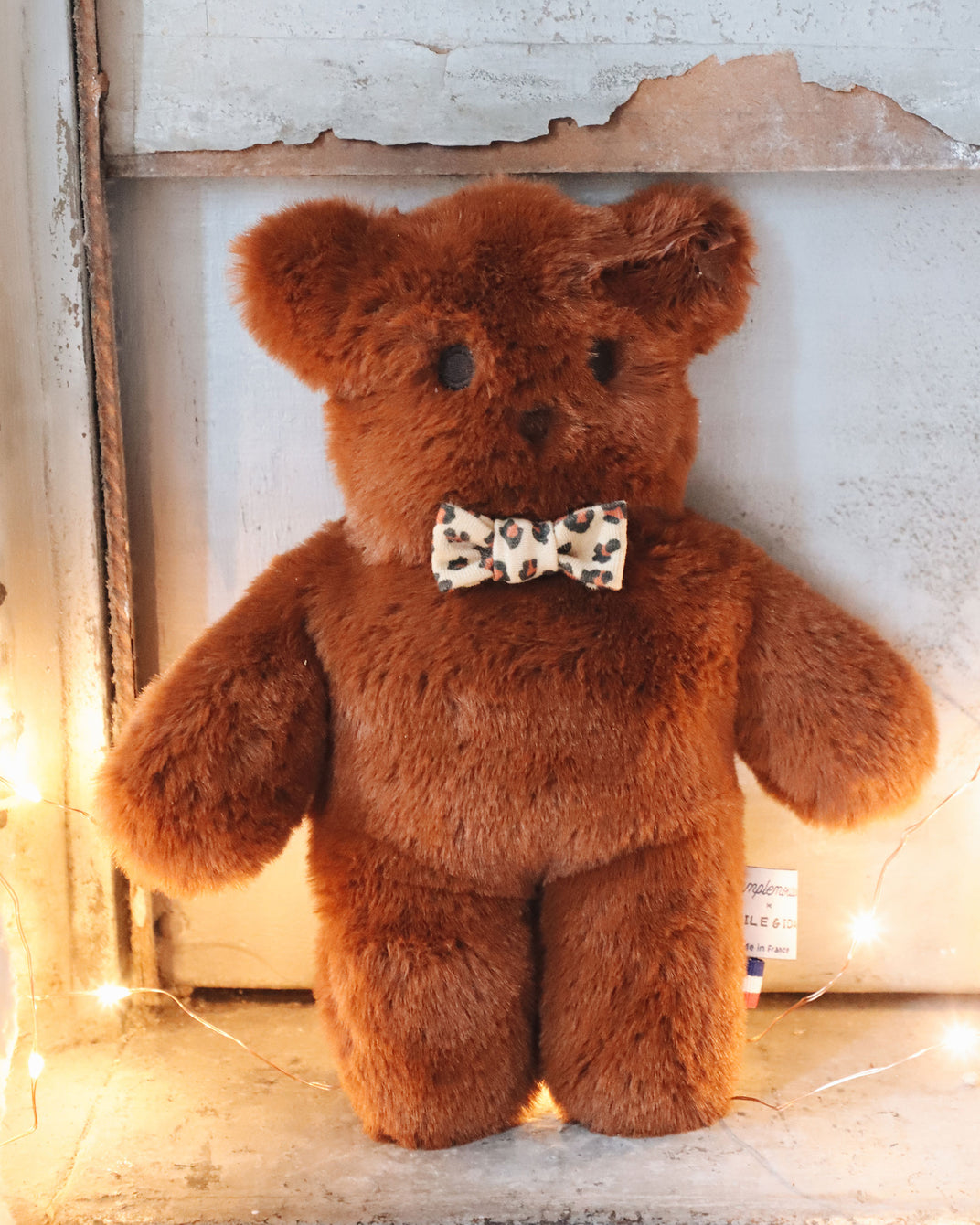 Peluche ourson roux PAMPLEMOUSSE x EMILE ET IDA