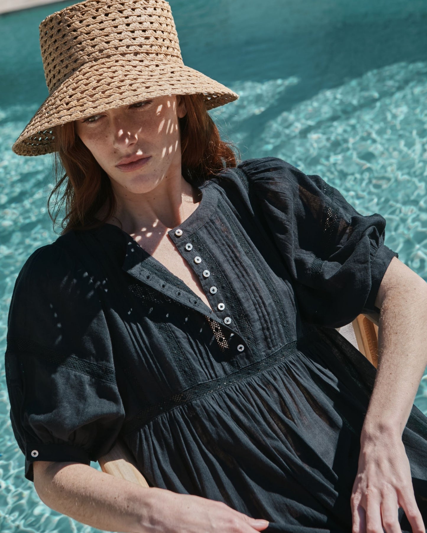 Robe longue - Dentelle noir
