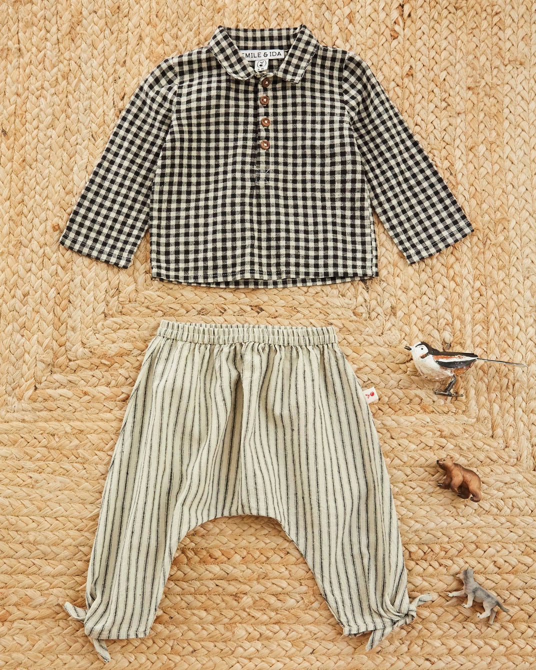 Sarouel - Rayure bitume