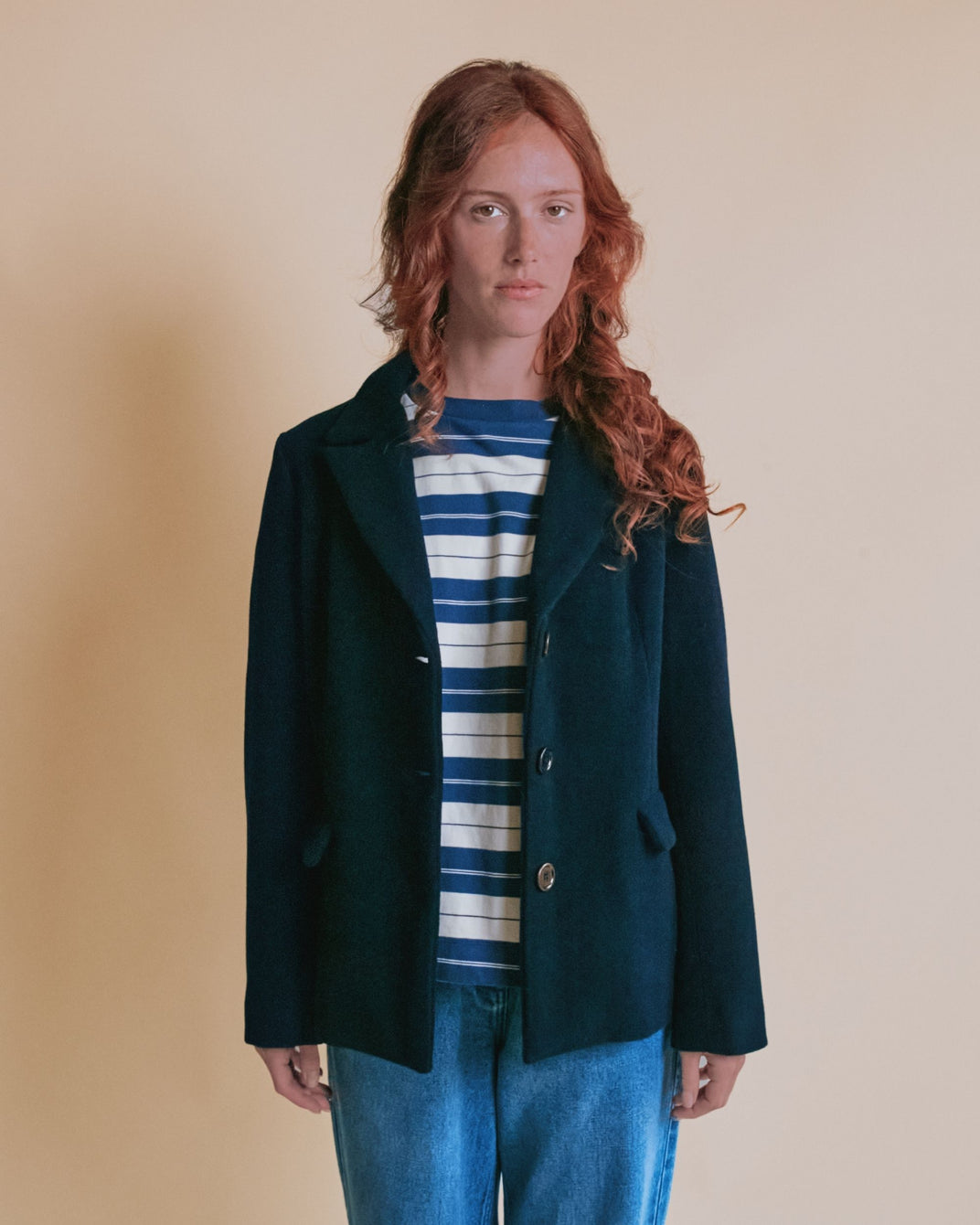Veste tailleur - Laine marine