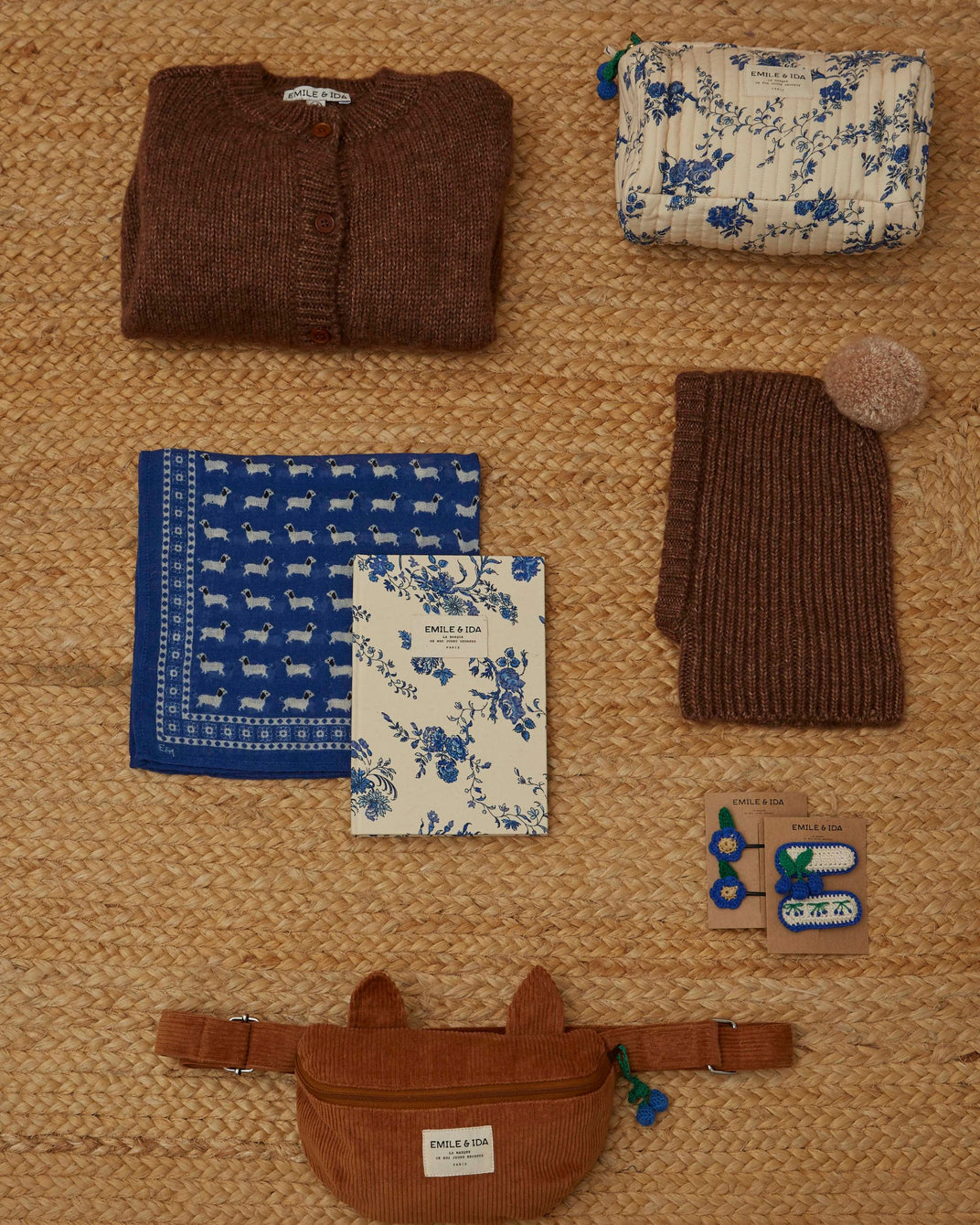 Cahier orchid bleu