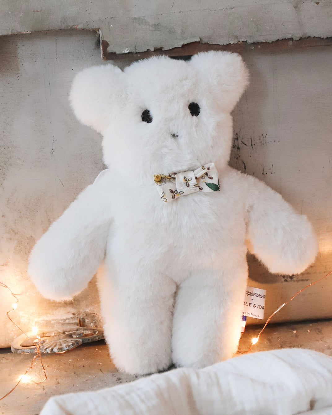 Peluche ourson écru PAMPLEMOUSSE x EMILE ET IDA