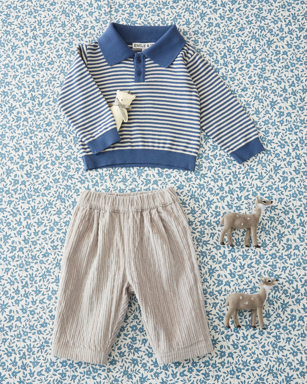 Pantalon bébé - Velours gris