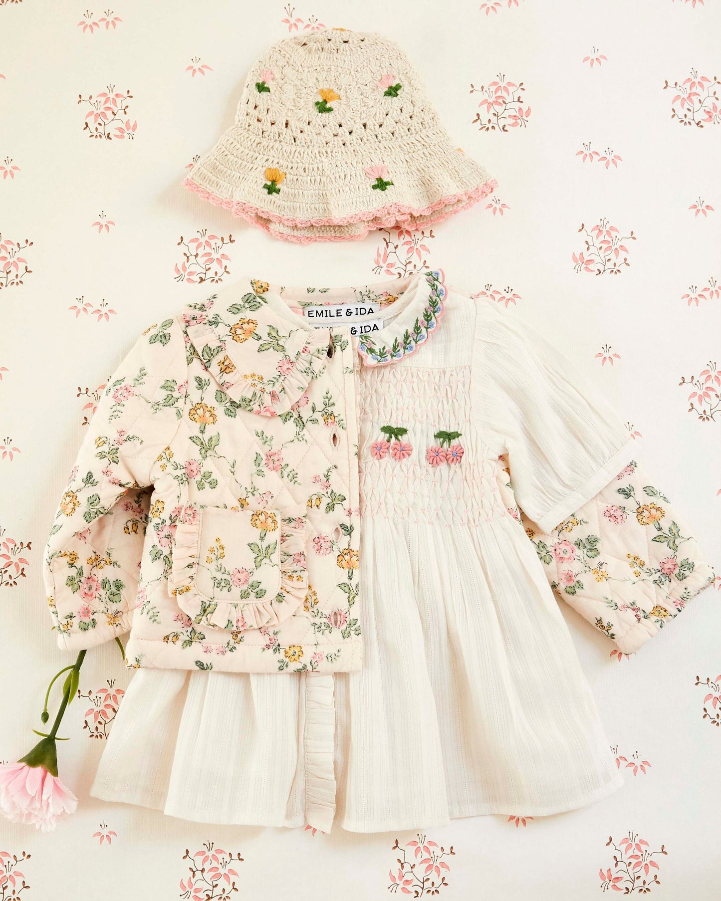 Veste - Matelassé rosier