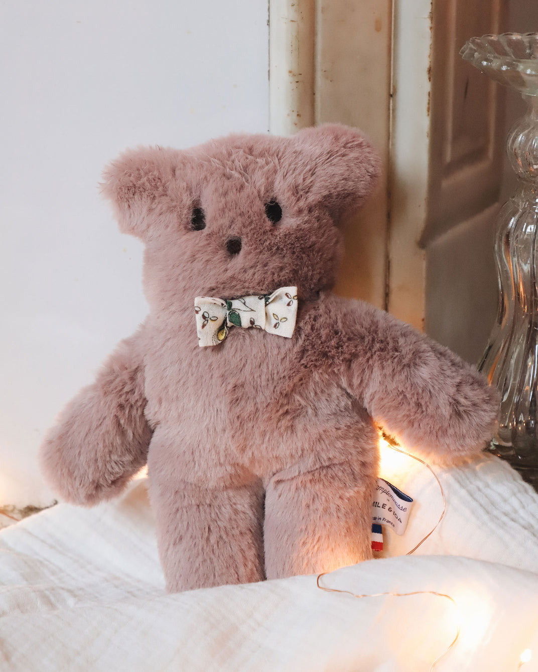 Peluche ourson parme PAMPLEMOUSSE x EMILE ET IDA