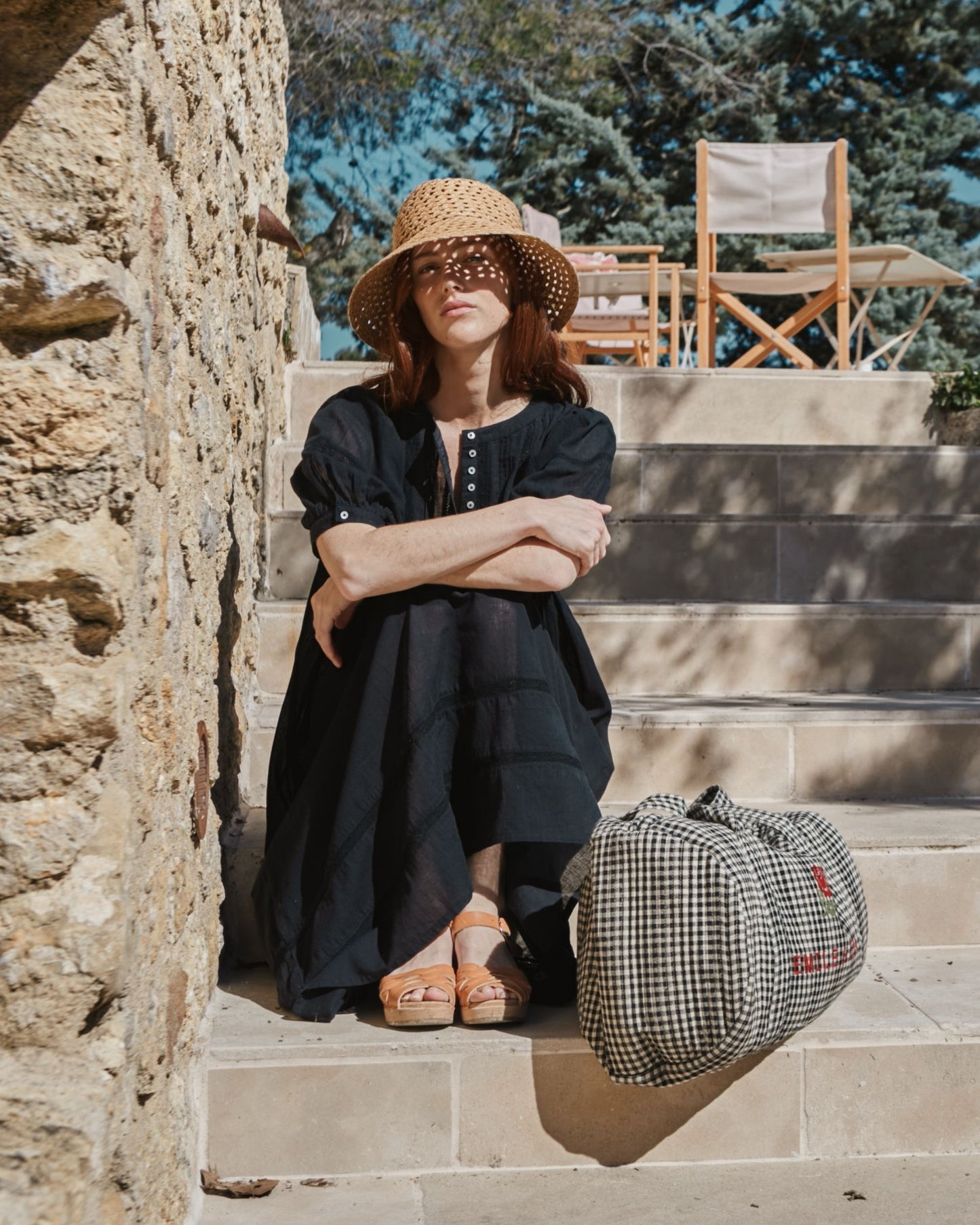 Sac week-end - Vichy noir