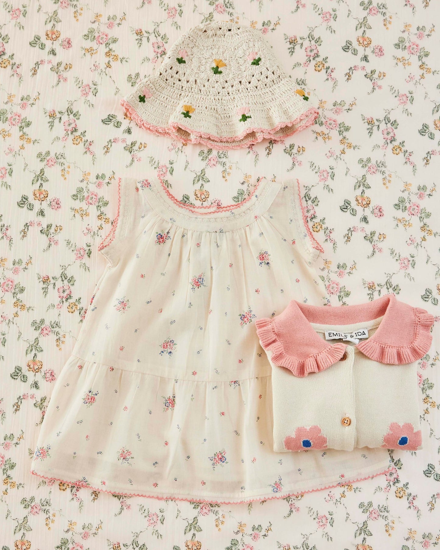 Robe - Fleuri écru