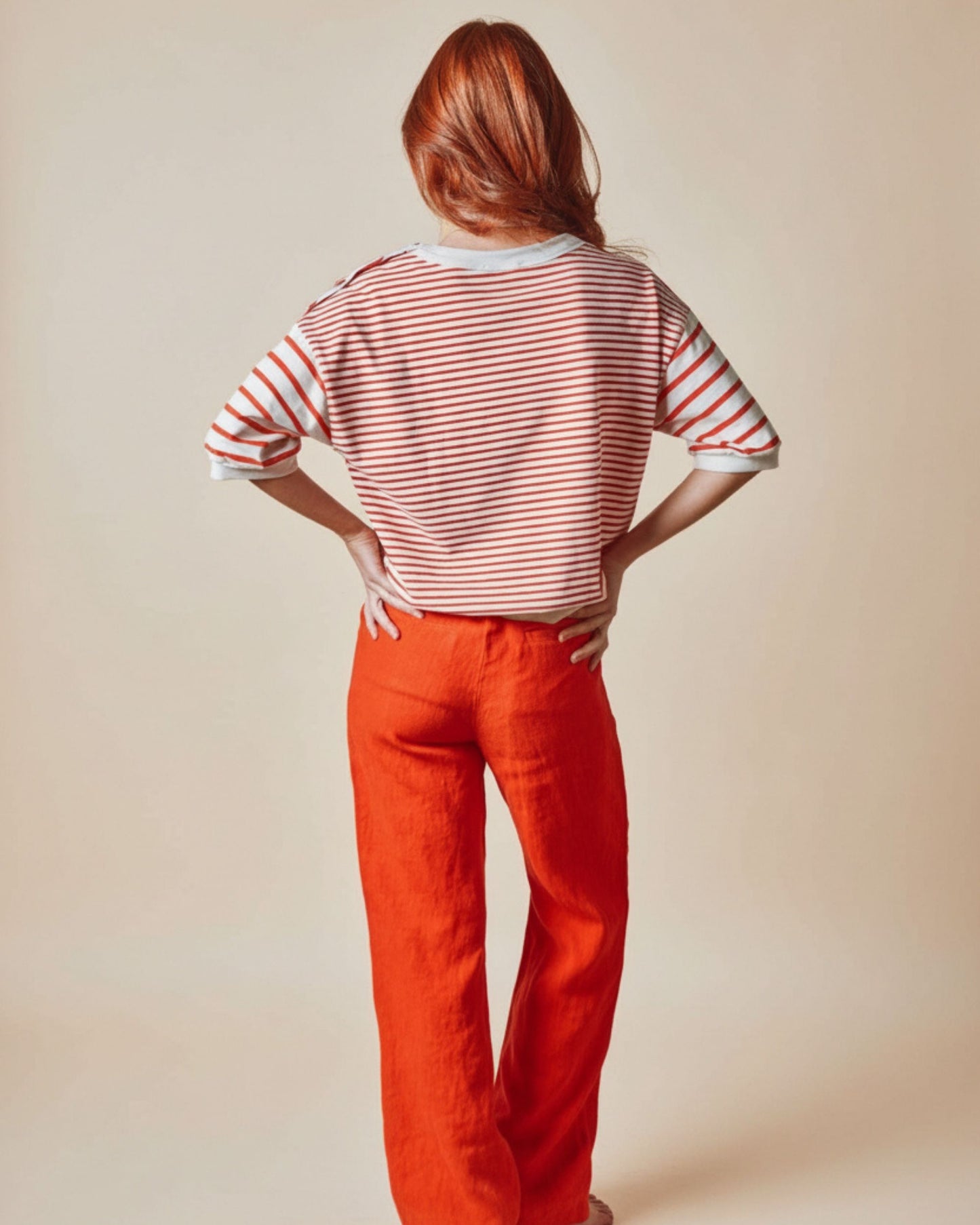 Sweat - Marinière rouge