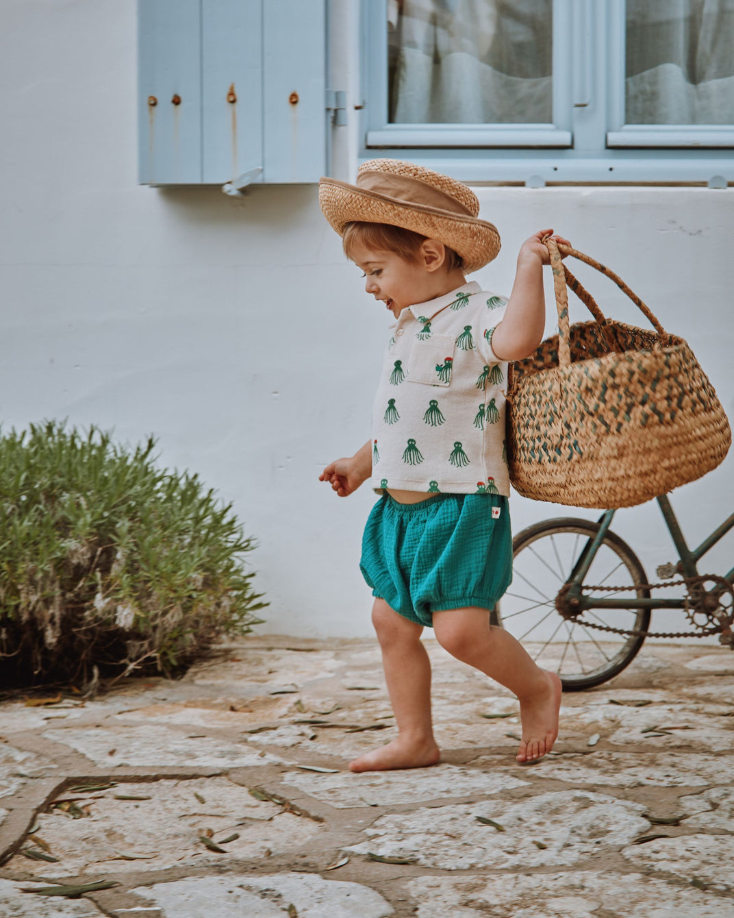 Bloomer - gaze de coton haricot