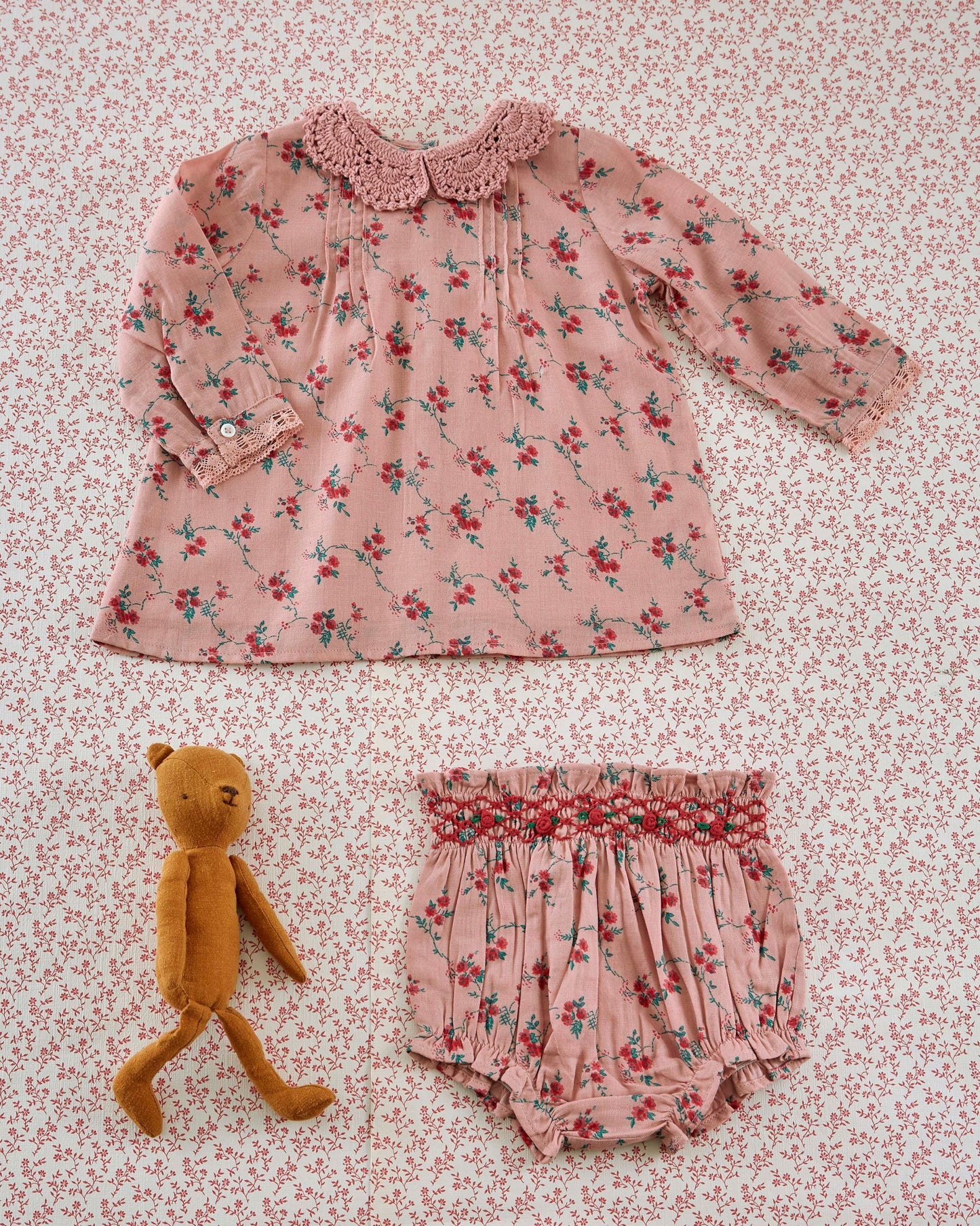 embroidered aster bloomers