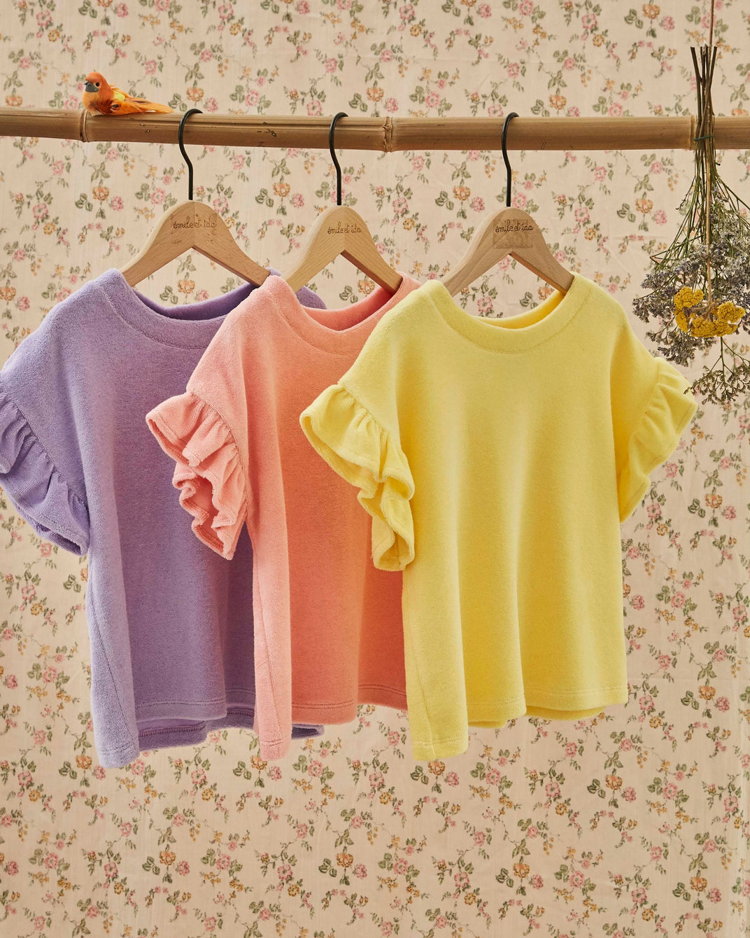 T-shirt - Éponge volanté blossom