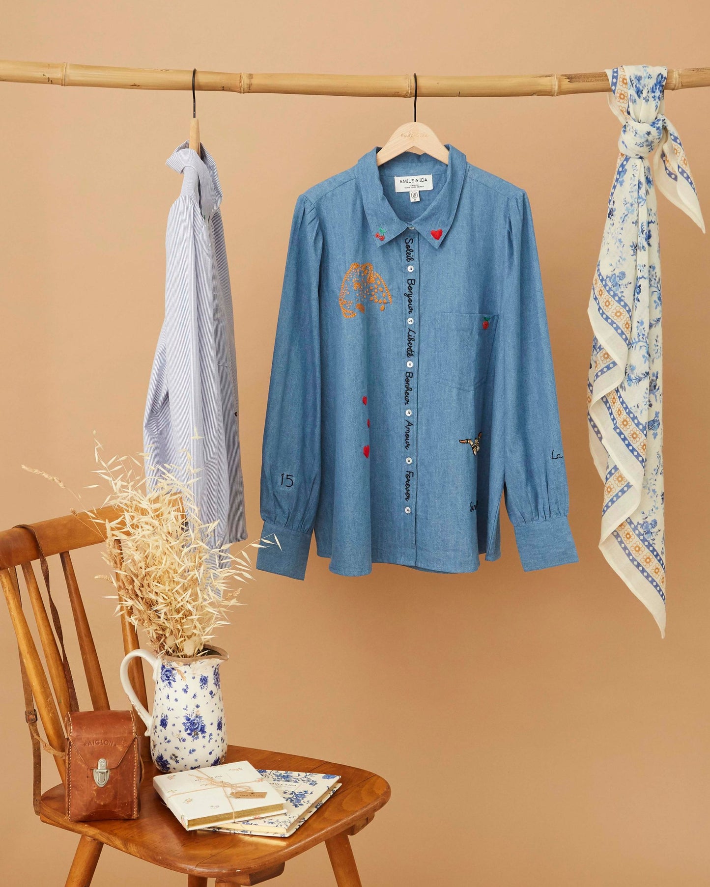 Chemise anniversaire 15 ans chambray