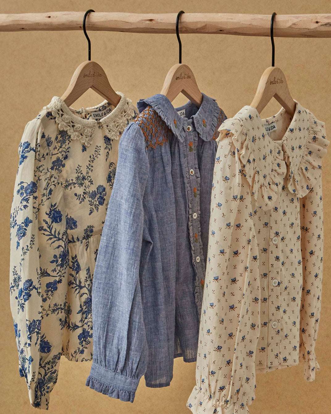 blue orchid crochet collar blouse